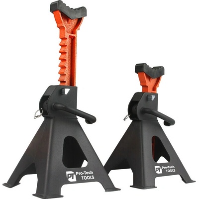 Pro-Tech TOOLS Podstavce pod auto hrebeňové so zabezpečením + guma 3 t 2 ks