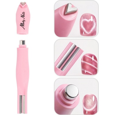 MollyNails Cat Eye magnet 3v1 ružový