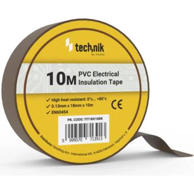 Technik izolačná páska 0,13 mm x 18 mm x 10 m hnedá