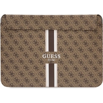 Guess PU 4G Printed Stripes Computer Sleeve 13/14" Brown GUCS14P4RPSW