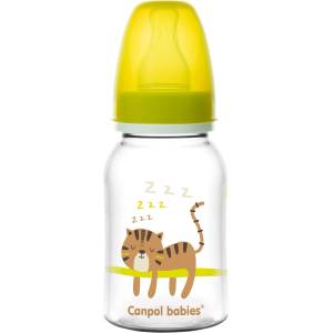 Canpol babies Шише за хранене Canpol - Жълто, 125 ml (59/100_gre) - ozone