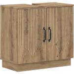 vidaXL Шкаф за мивка в баня HOORN Дъб артизан 59, 5 x 31, 5 x 56 см (897234)