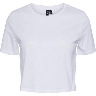 PIECES Тениска 'sara' бяло, размер xs