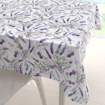 Biante Teflónový štvorcový obrus TF-072 Levandule na bielom 100x100 cm