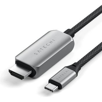 Satechi Кабел за свързване от USB-C към HDMI 8K (200 см) (черен) - Satechi USB-C to HDMI 2.1 8K Cable (ST-YH8KCM)