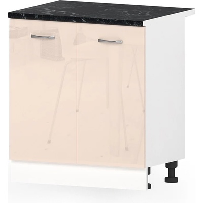 Голд - Аполо Долен кухненски шкаф за мивка Алис b3 80 см крем гланц