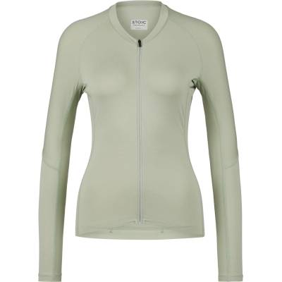 Stoic Дамска фланелка с дълъг ръкав за колоездене Stoic Women's DalslandSt. Gravel Jersey L/S Cycling jersey - Light Agave Green - размер XXL (156-3071-0116)