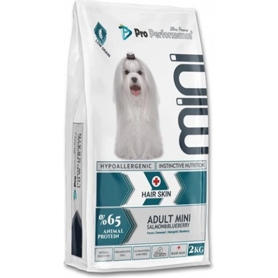 Pro Performance Dog Mini Adult Salmon Blueberry - храна за израснали кучета от малките породи със сьомга и боровинки, 7 кг, Турция