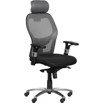 Ергономичен стол Carmen 7520 - черен - сив (3520244_1)