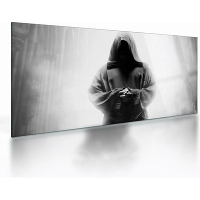 Sklenený obraz - Mních v kláštore, jednodielne 100x50 cm na skle