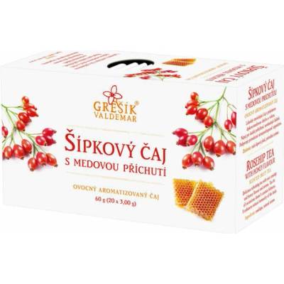Grešík Šípkový čaj s medovou príchuťou 20 x 3 g