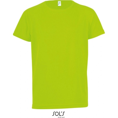 Sol's Collection tričko Sporty Kids COT-25116608685 zelená neon