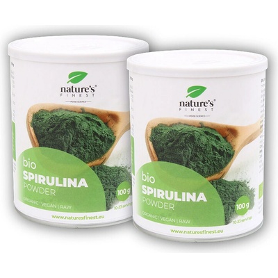 Nature's Finest Spirulina powder BIO 2 x 100 g