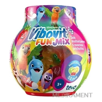 VIBOVIT+ FUNMix želé multivitamíny s ovocnou príchuťou 200 g