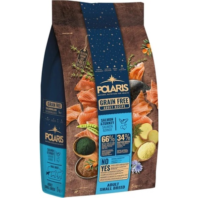 Polaris bezobilné s čerstvým masem Adult Small Breed s lososem a krůtím 5 kg