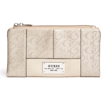 Guess Capra Logo Foldover Wallet pewter one