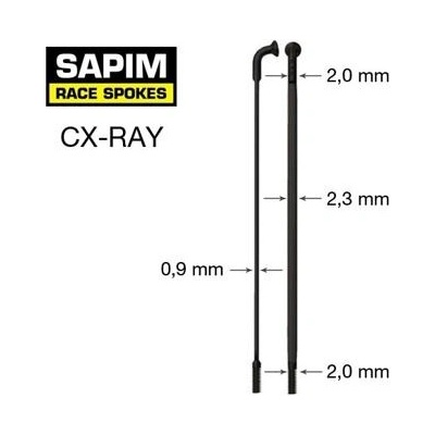 Drôt Sapim CX Ray 2-0,9-2 mm / 60 mm