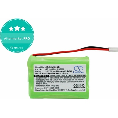 Baterie pro Audioline Baby Care V100, 900mAh, Ni-MH, 3.6V, GP100AAAHC3BMJ, HQ