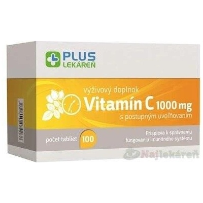 Plus Lékárna Vitamin C 1000 mg s postupným uvolňováním 100 tablet