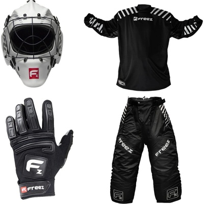 Freez Brankářský set G-290 + maska Freez White SR + Florbalové rukavice G-190 – Hledejceny.cz