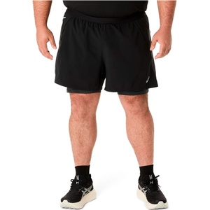 ASICS Мъжки шорти за бягане Asics Road 2N1 5'' Short Running shorts - Performance Black / Graphite Grey (012-3843-0112)