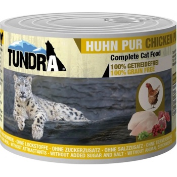 TUNDRA Cat Pure Chicken - Премиум консервирана храна за израснали котки, без зърно , с чисто пилешко месо, 2 броя х 400 гр
