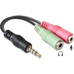 Delock 3.5mm Headset Adapter M/F 65344