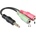 Delock 3.5mm Headset Adapter M/F 65344