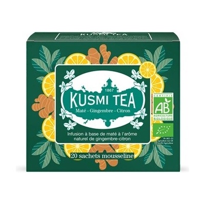 Kusmi Tea Mate ginger lemon bylinný čaj 20 vr.