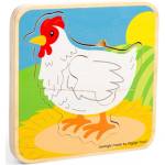 Bigjigs Toys Пъзел Жизнен цикъл на кокошка (BJ35018)