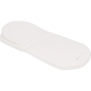 Kikkaboo Матрак с възглавница за кош за новородено Kikkaboo - White Velvet, 80 х 35 cm (31107010009)