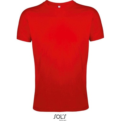 Sol's Regent Fit pánske tričko Slim Fit červené