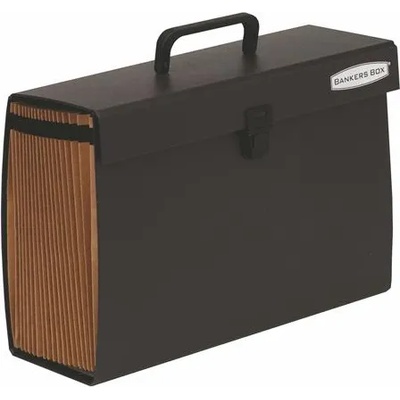 Fellowes Калъф за документи, картон, 19 отделения, FELLOWES "Bankers Box Handifile", черен 9352101 (9352101)