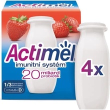 Danone Actimel jahoda 4 x 100 g