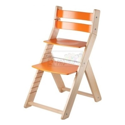Wood Partner Rostoucí židle Sandy přírodní / oranžová