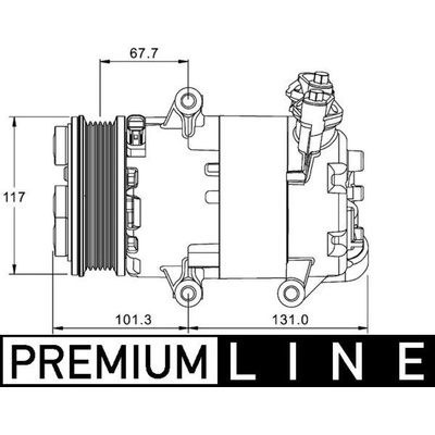 Kompresor, klimatizace MAHLE ACP 1330 000P
