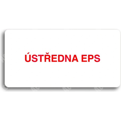 ACCEPT Piktogram ÚSTŘEDNA EPS - bílá tabulka - barevný tisk bez rámečku