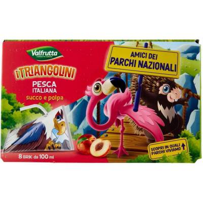Valfrutta broskyňový džús s dužinou 8 x 100 ml