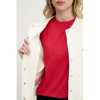 KARL LAGERFELD Памучен суичър Karl Lagerfeld в бежово с апликация A3W20009 (A3W20009)