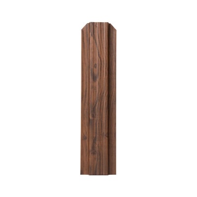 Covernit Plechová plotovka Sicuro zkosená 150 cm 150 x 115 x 18 cm ořech