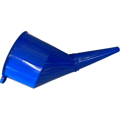 MALWA (Poland) Trychtýř plastový šikmý modrý - prů.13cm s držákem, 83097