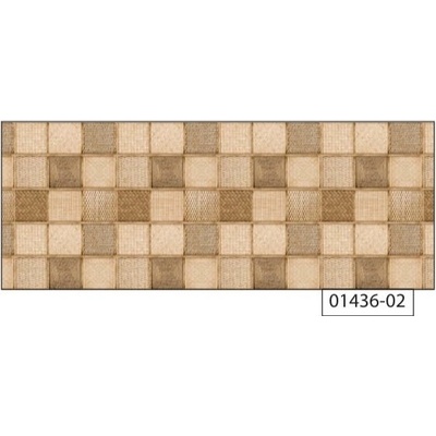 Sanem Plastik 1436 PVC ubrus Florista ratanové kostky role hnědá role 20 m 140x2000cm