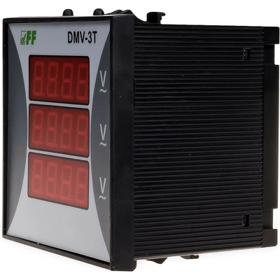 DMV-3T - 3-fázový digitálny voltmeter, 12-400V, presnosť 1%