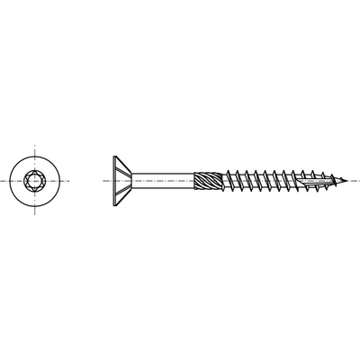 PROFISTYL Vrut konstrukční tesařský zapuštěná hlava TORX nerez A2 Varianta: Konstrukční vrut zápustná hlava TORX nerez A2 5x50 – Zbozi.Blesk.cz