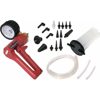 sada pro odvzdušnění brzdové kapaliny včetně vakuové pumpy, BIKESERVICE BS5582 – Zbozi.Blesk.cz