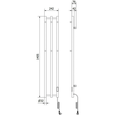 Mexen Pino 1405 mm x 242 mm W301-1405-242-00-20