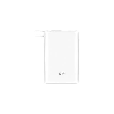 Silicon Power Power Bank, CP10, 10000mAh, BSMI, PSE, INT. , White (SP10KMAPBKCP101W)