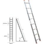 STS Алуминиева стълба еднораменна STS 1x9 (B02B/250)