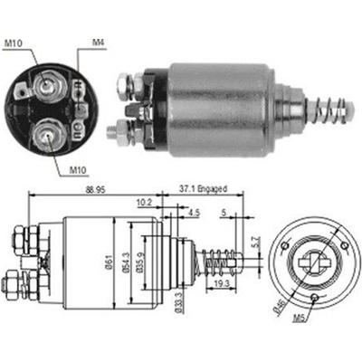 Elektromagnetický spínač, štartér MAGNETI MARELLI 940113050189