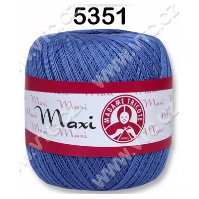MADAME TRICOTE PARIS Příze Maxi - klasická i Metallic Maxi: 5351 Tlumená modrá